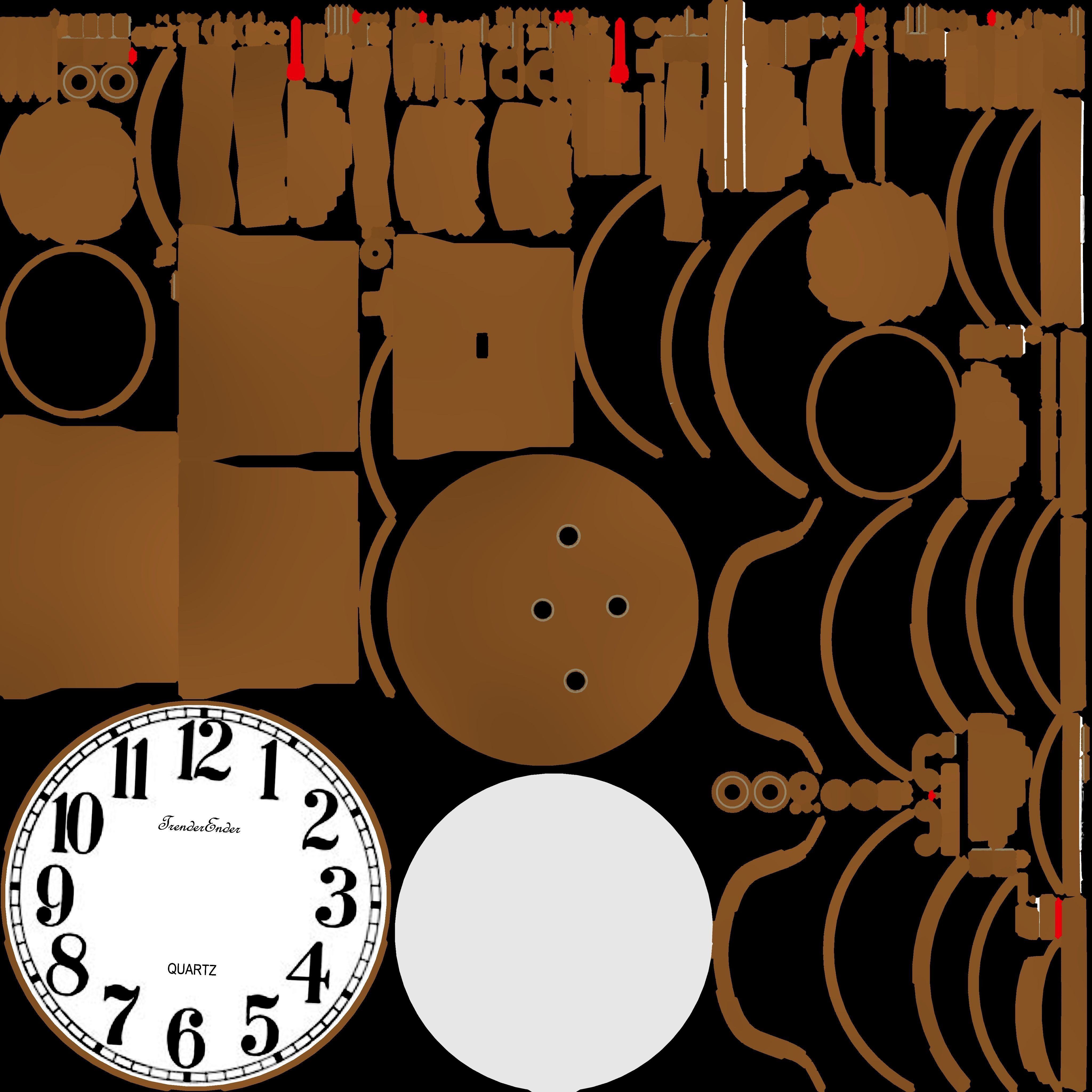 Vintage Alarm Clock 3D model_31