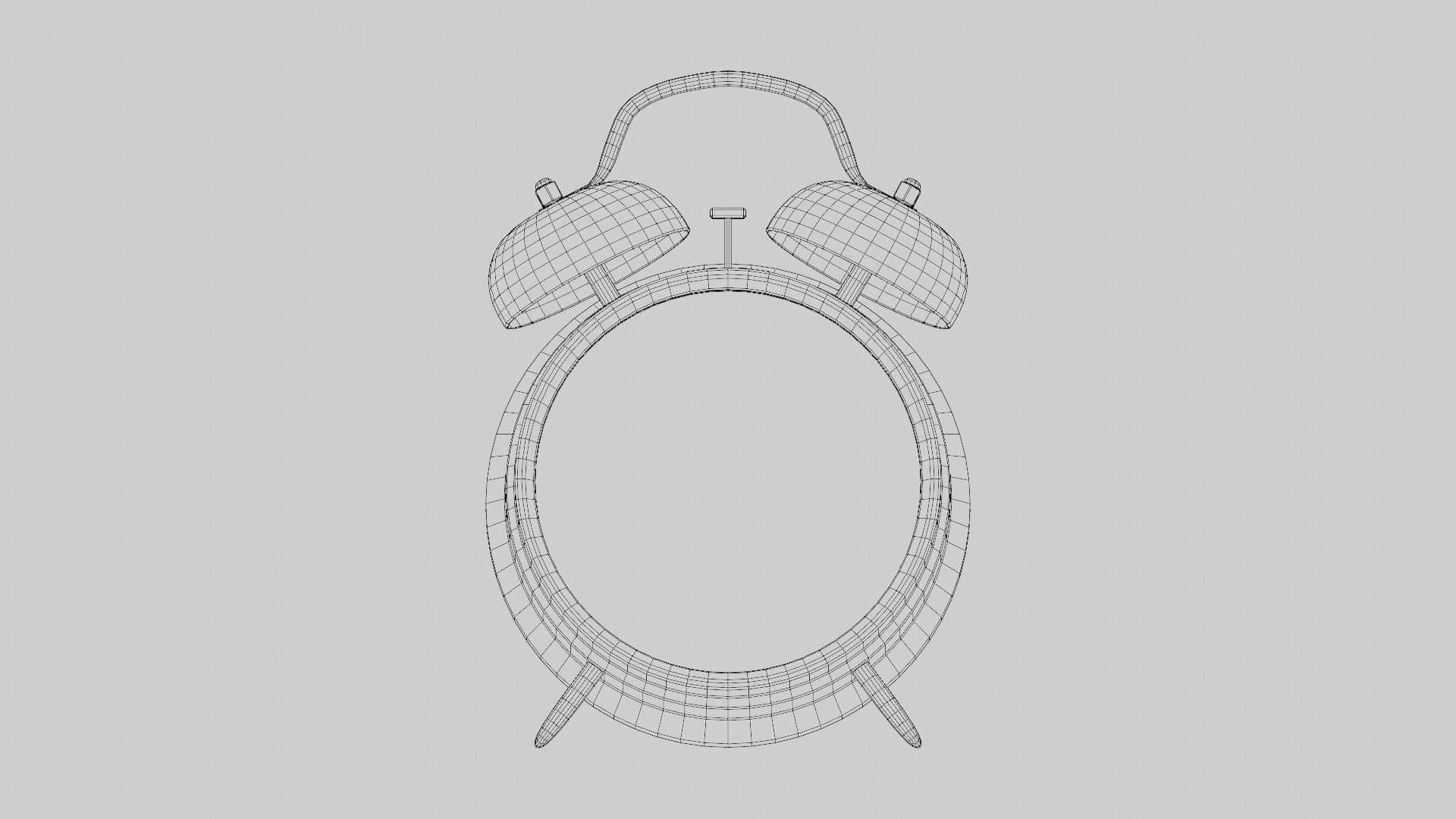 Vintage Alarm Clock 3D model_20