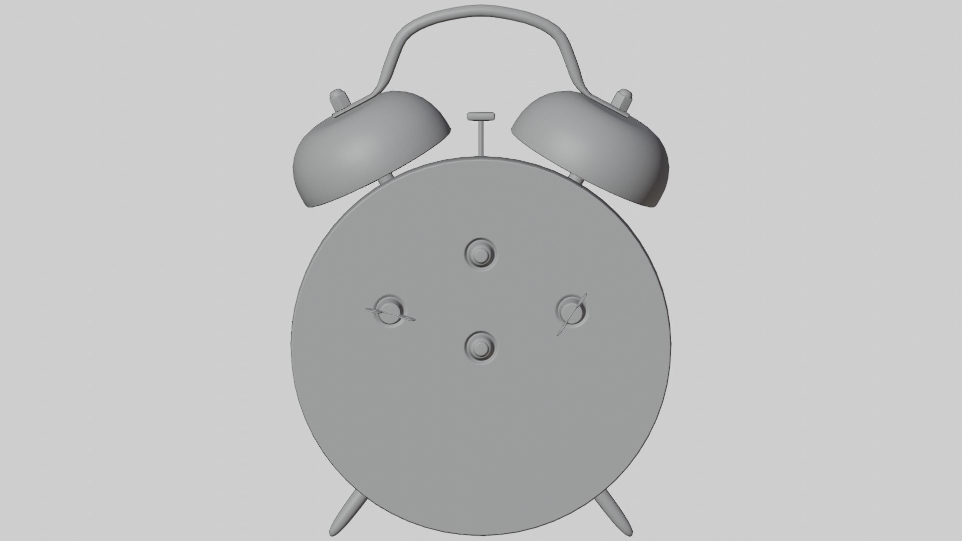 Vintage Alarm Clock 3D model_16