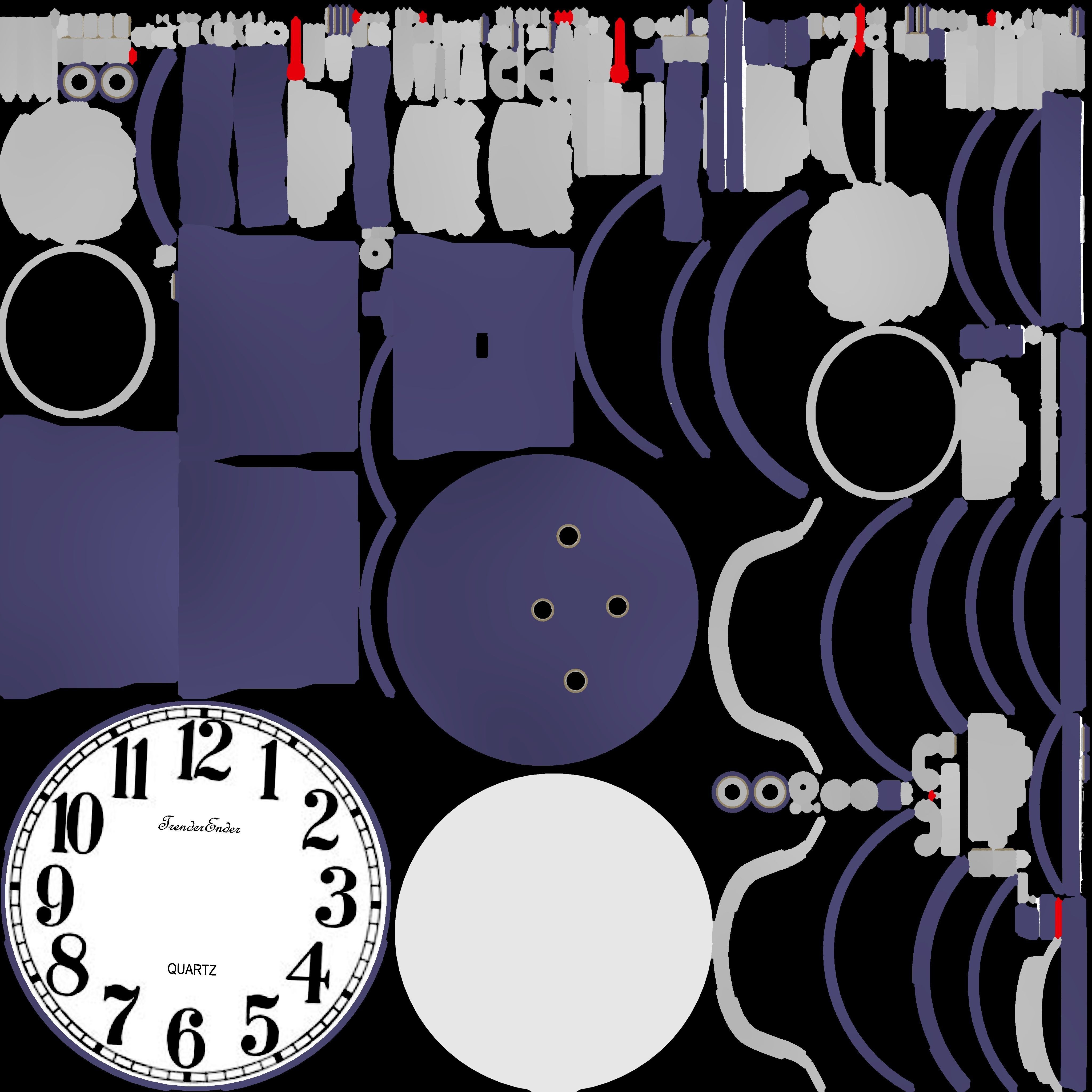 Vintage Alarm Clock 3D model_34