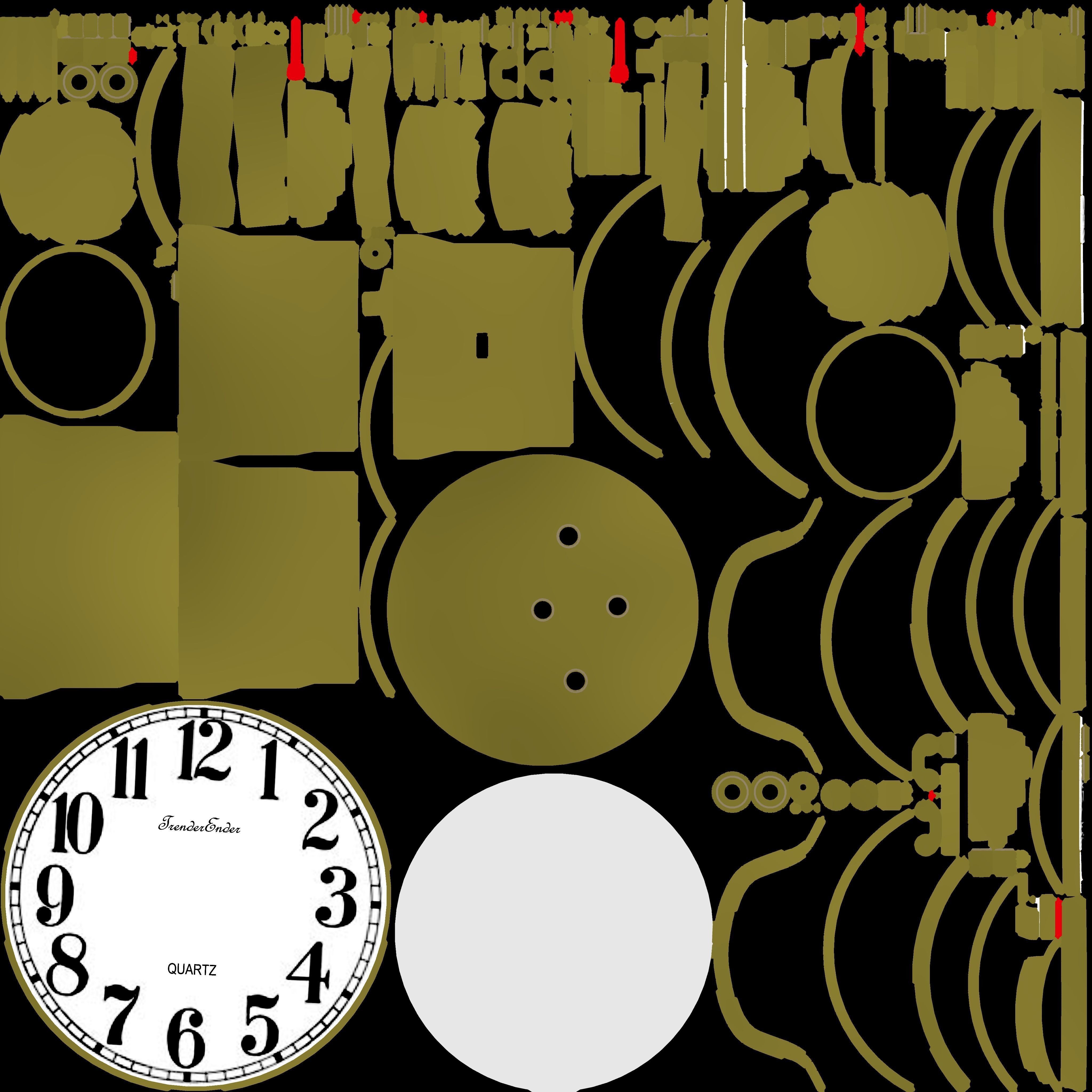 Vintage Alarm Clock 3D model_28