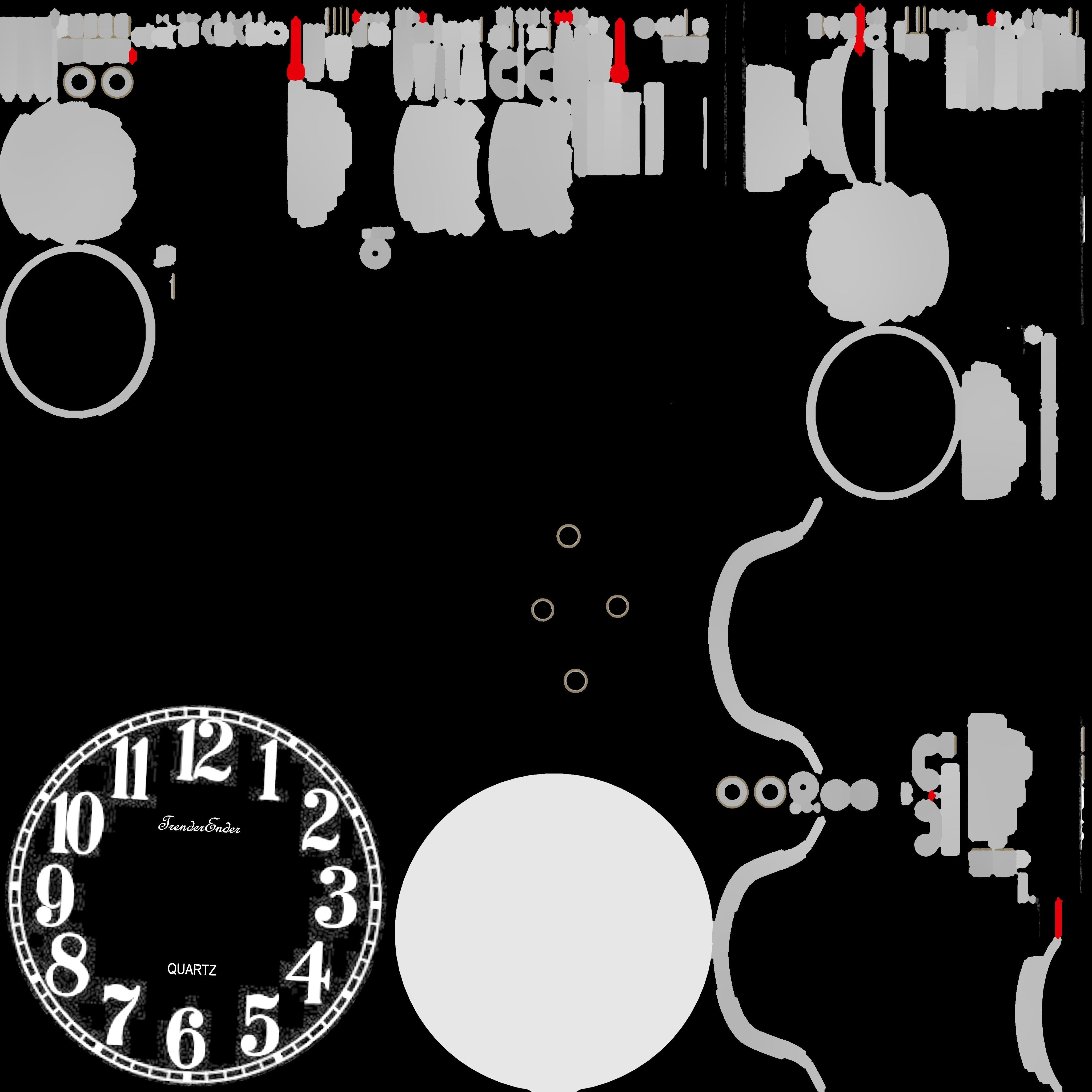 Vintage Alarm Clock 3D model_26