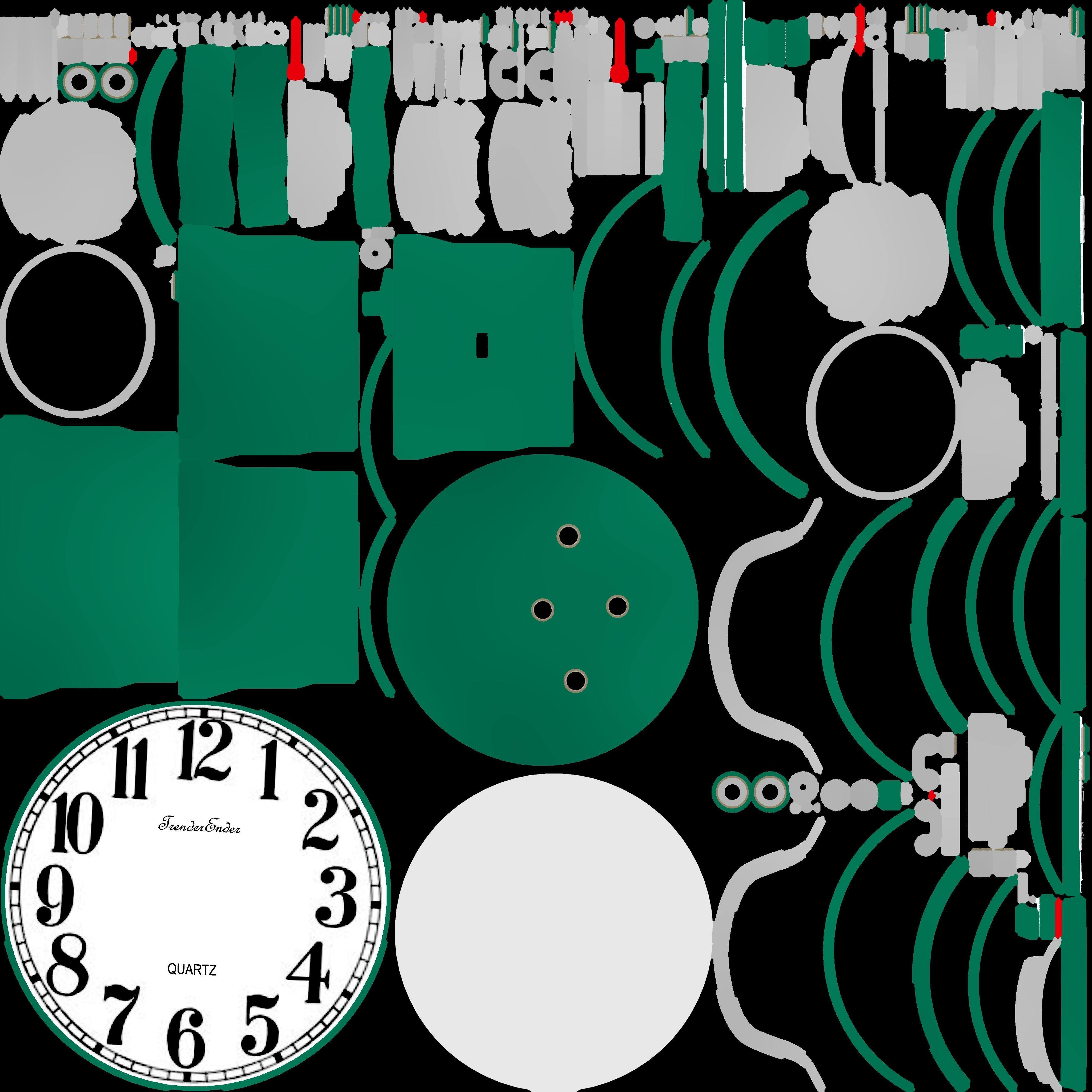 Vintage Alarm Clock 3D model_32