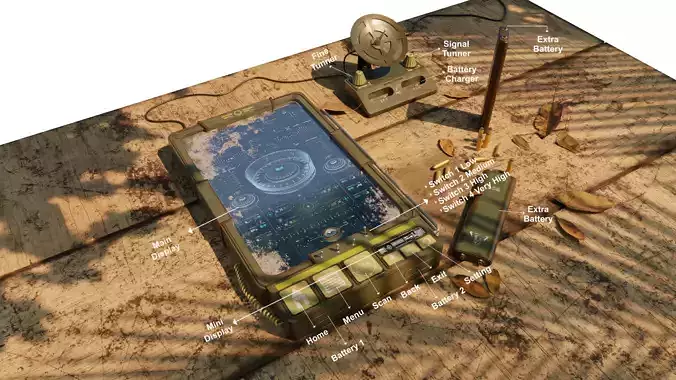 Science-Fi Military Interface 3D Model
