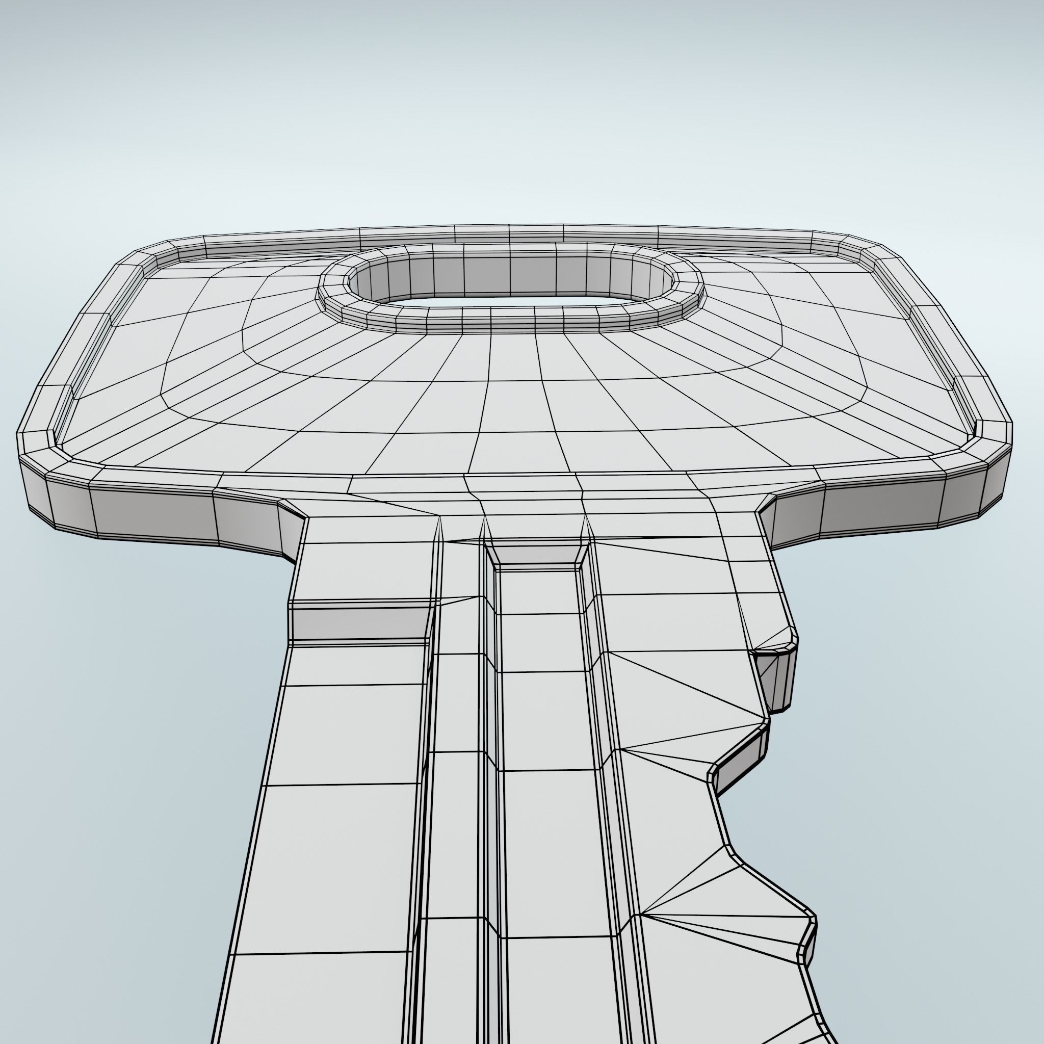 Key 3 metal 3D model_15