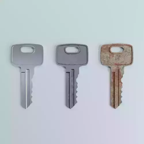 Key 3 metal 3D model