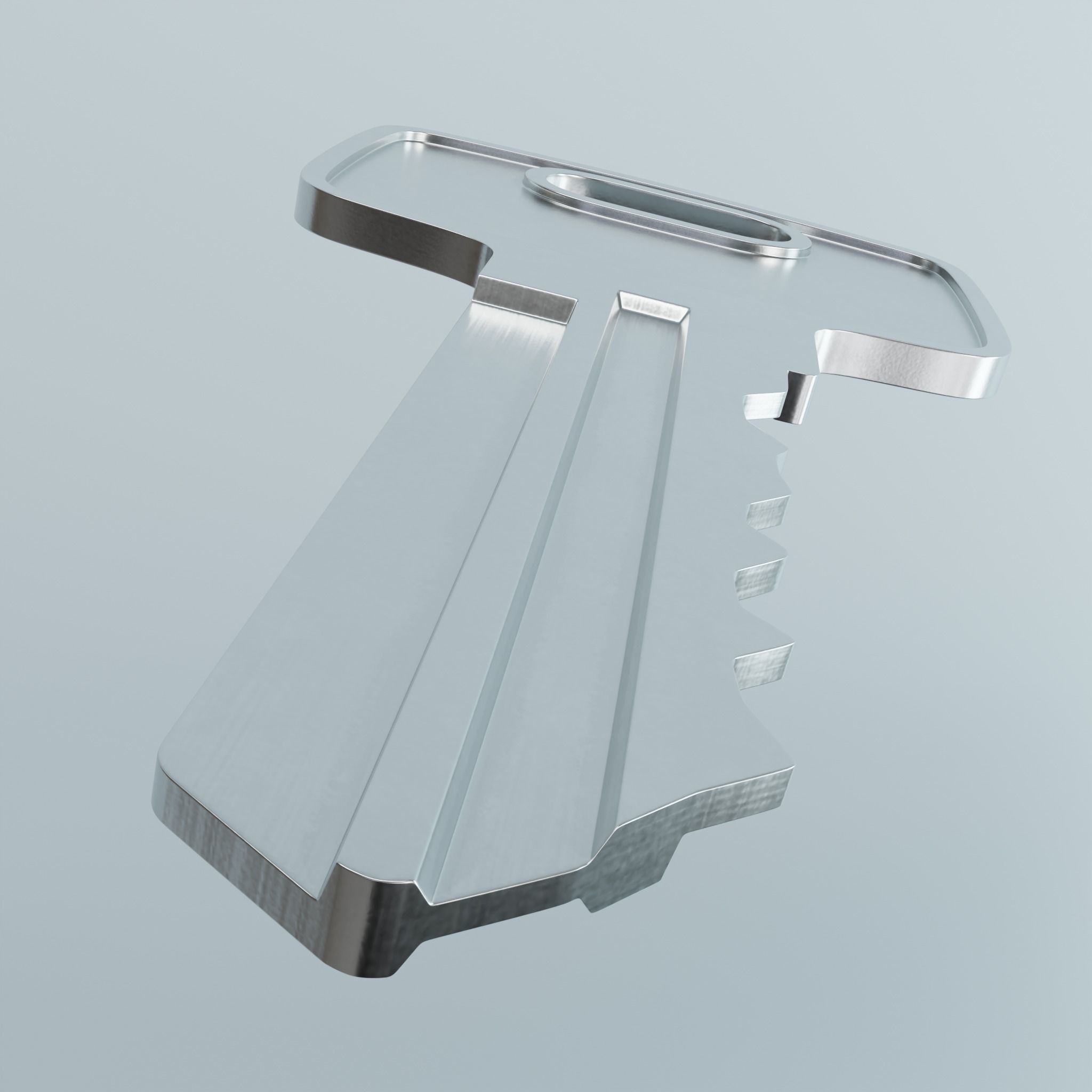 Key 3 metal 3D model_4