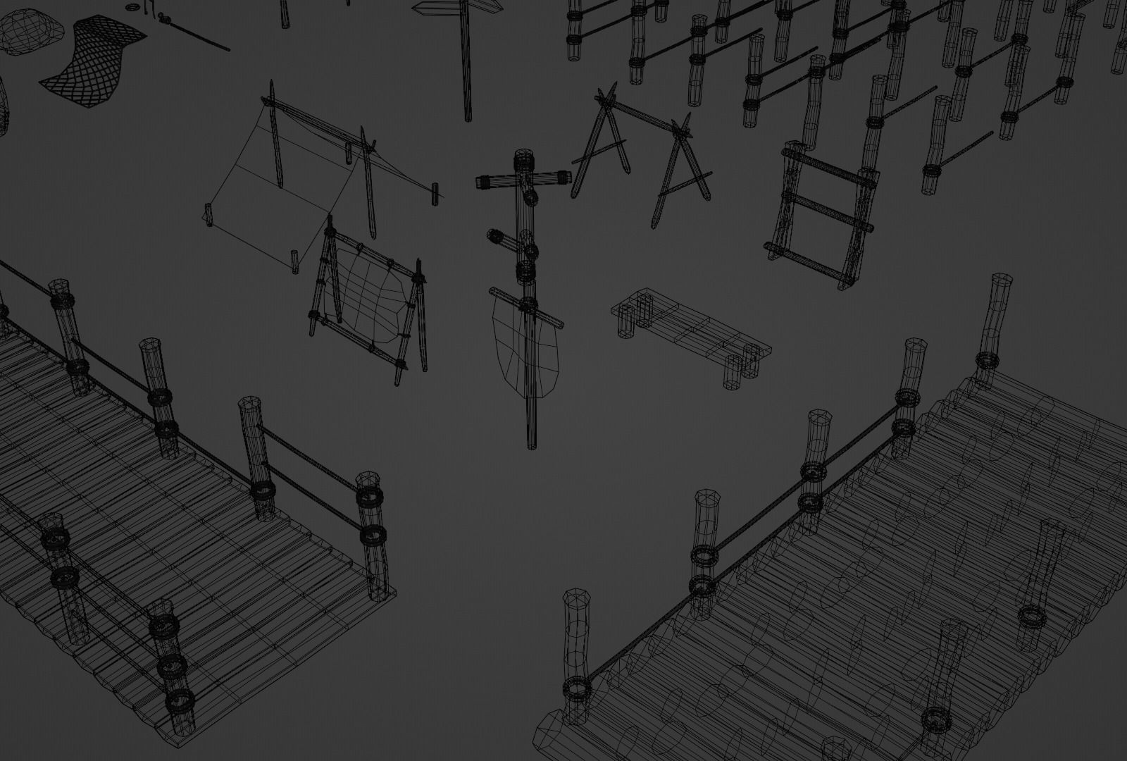 Props pack Low-poly 3D model_11