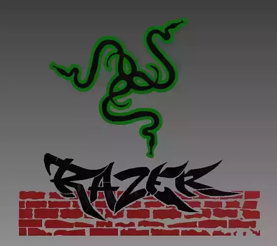 logo razer 3D print model