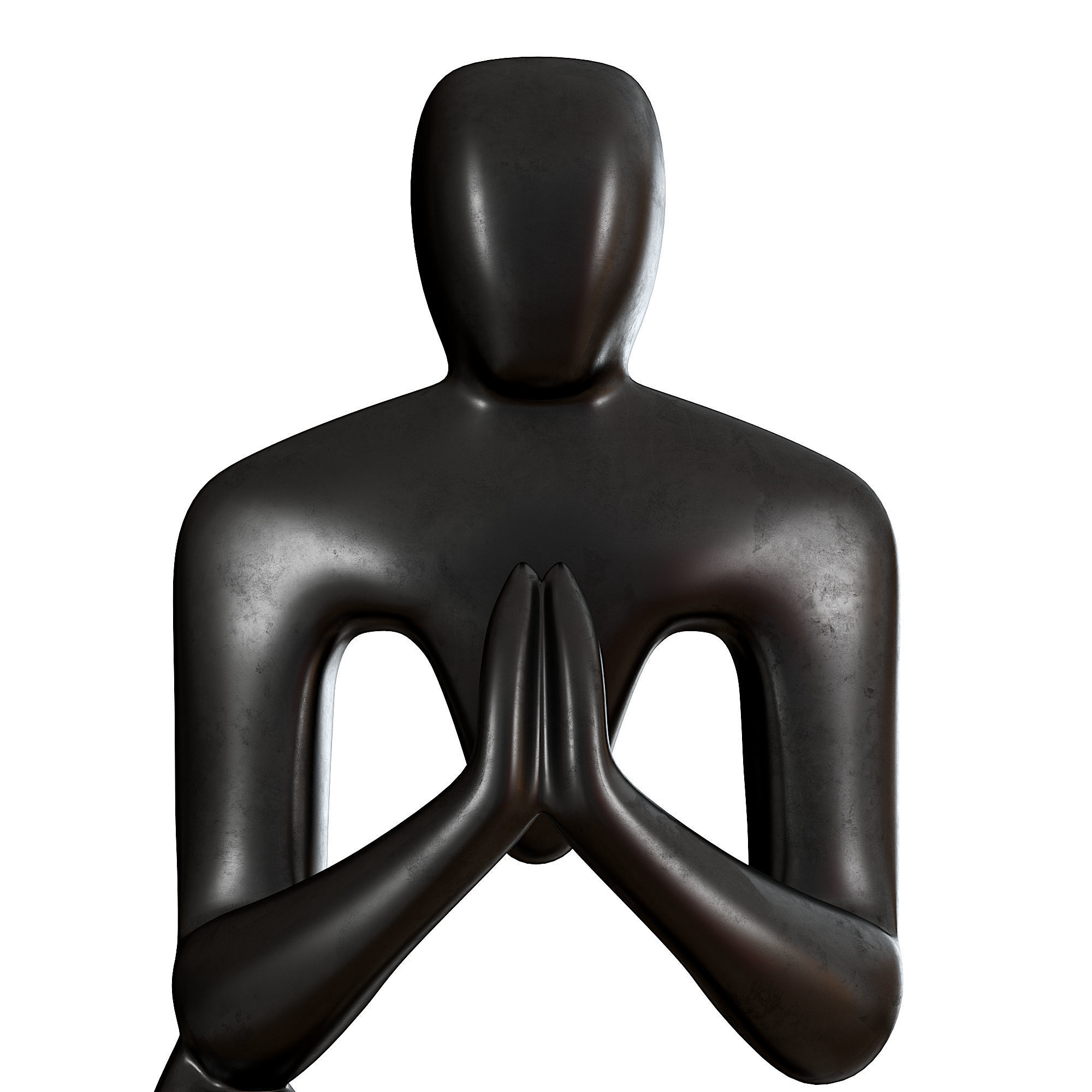 Handcrafted Wood Sculpture from Ghana 3D model_1