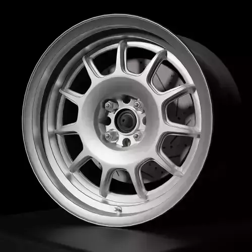 RS11 - 3 Piece Wheels - Game Ready Low-poly 3D model