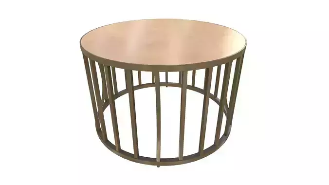 Round Table Round Table V1 3D Model VR AR PBR Low-poly 3D model