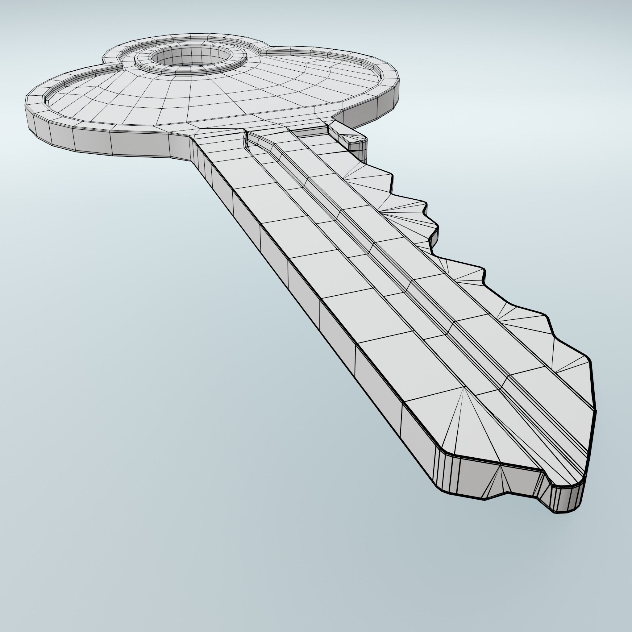 Key 4 metal 3D model_16