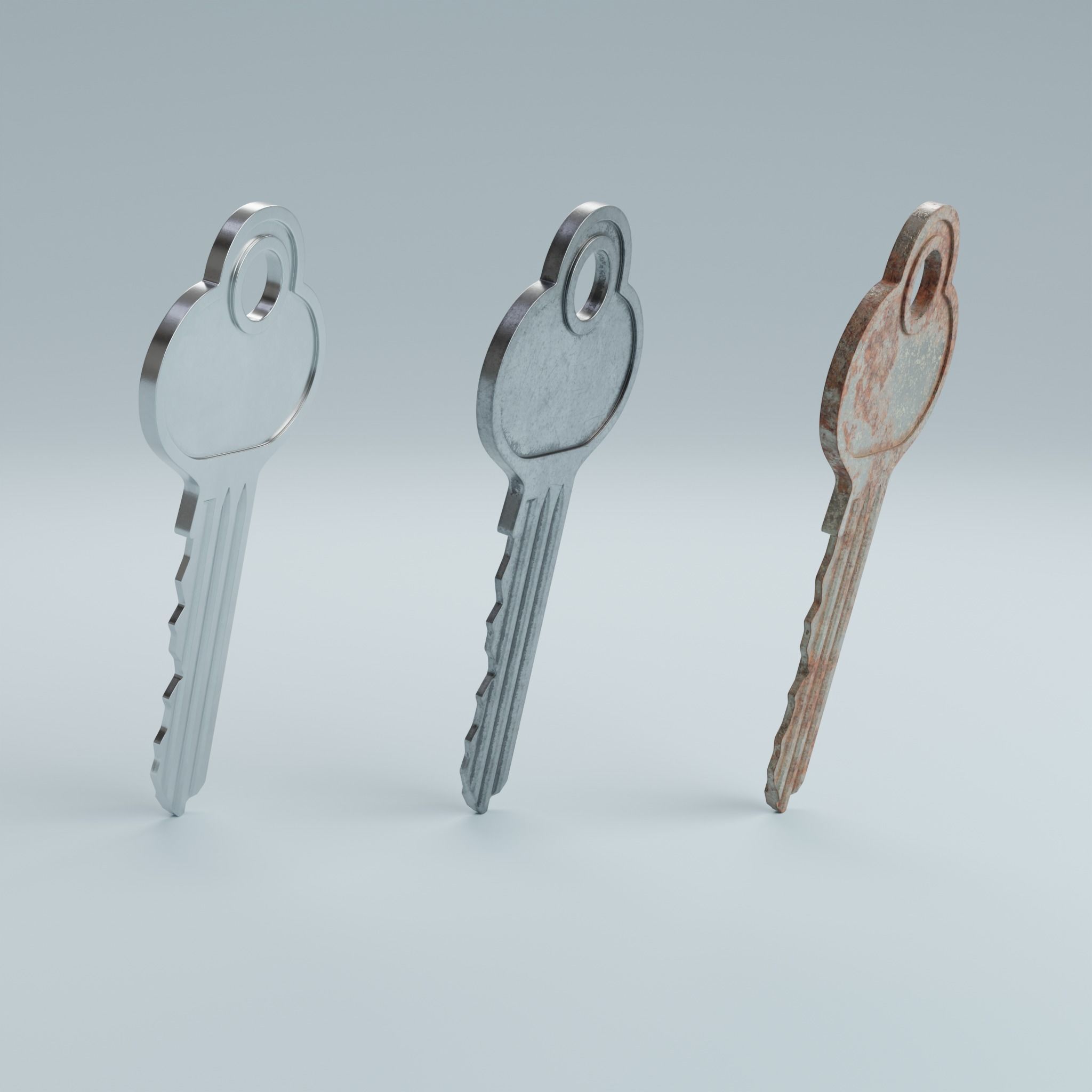 Key 4 metal 3D model_10