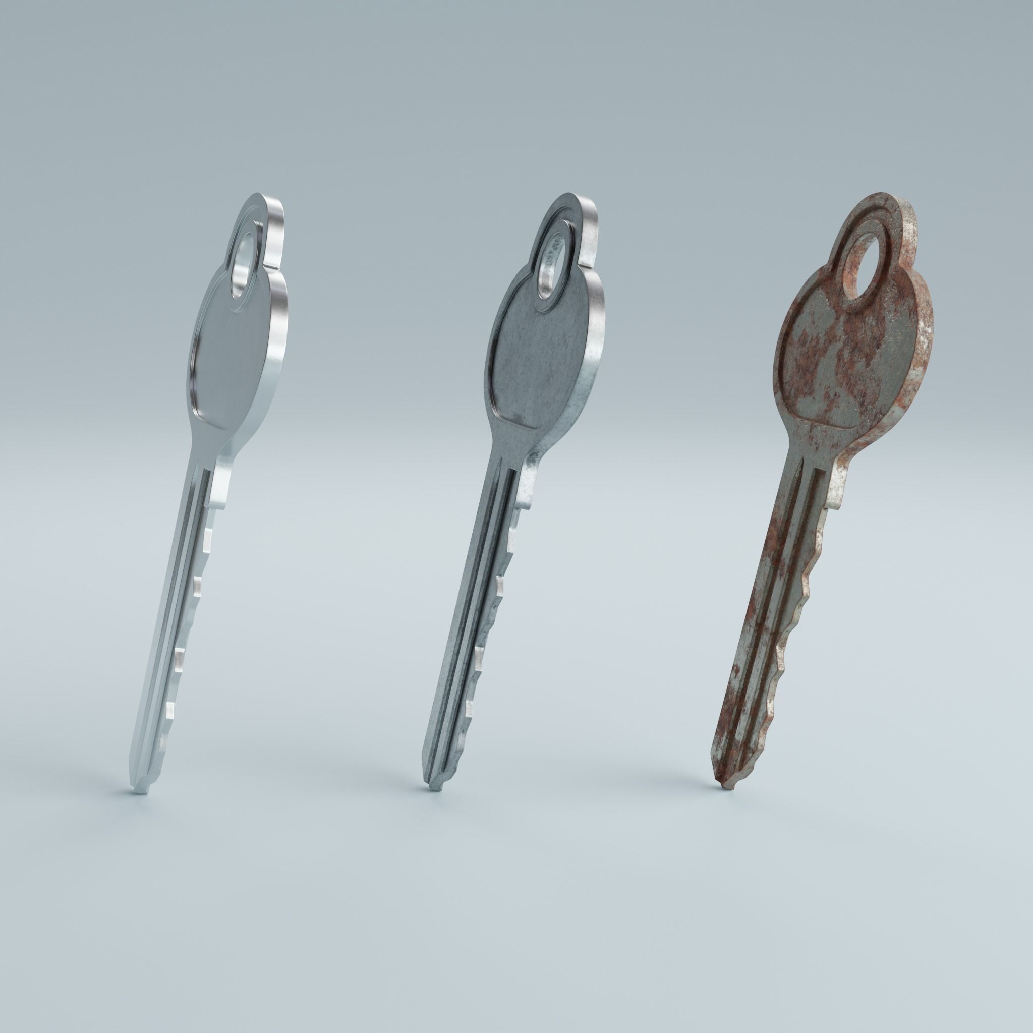 Key 4 metal 3D model_11