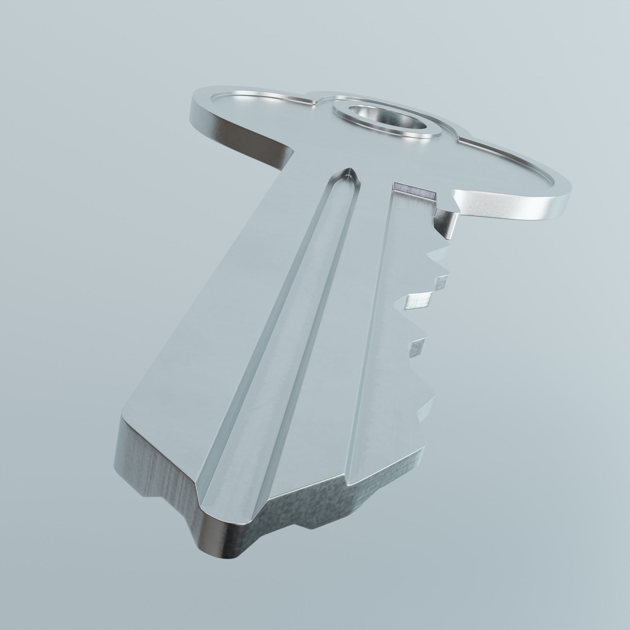 Key 4 metal 3D model_4