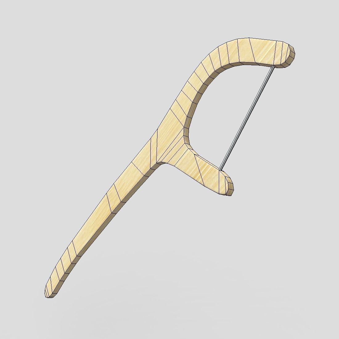 Dental FLoss Pick Low-poly 3D model_6