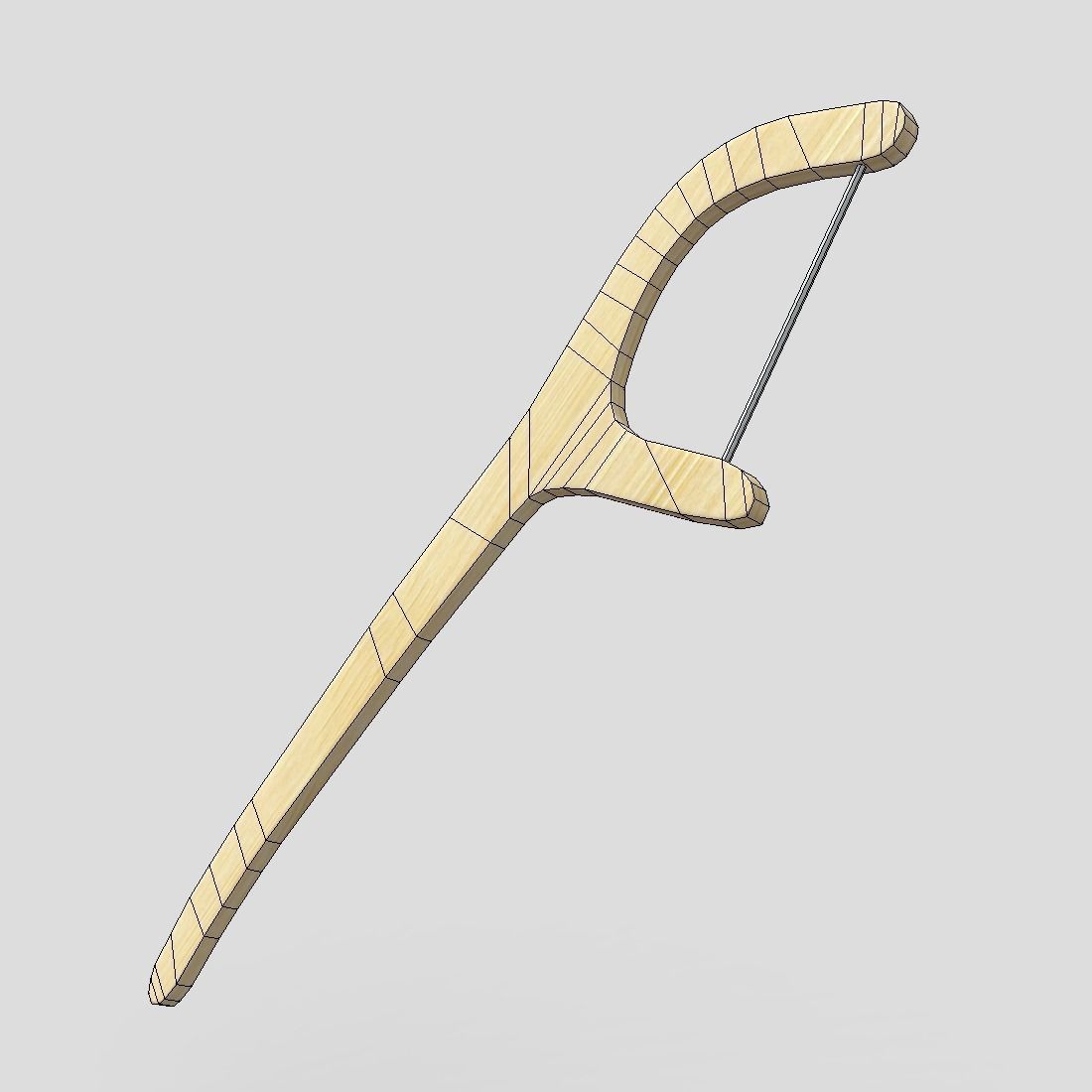 Dental FLoss Pick Low-poly 3D model_12