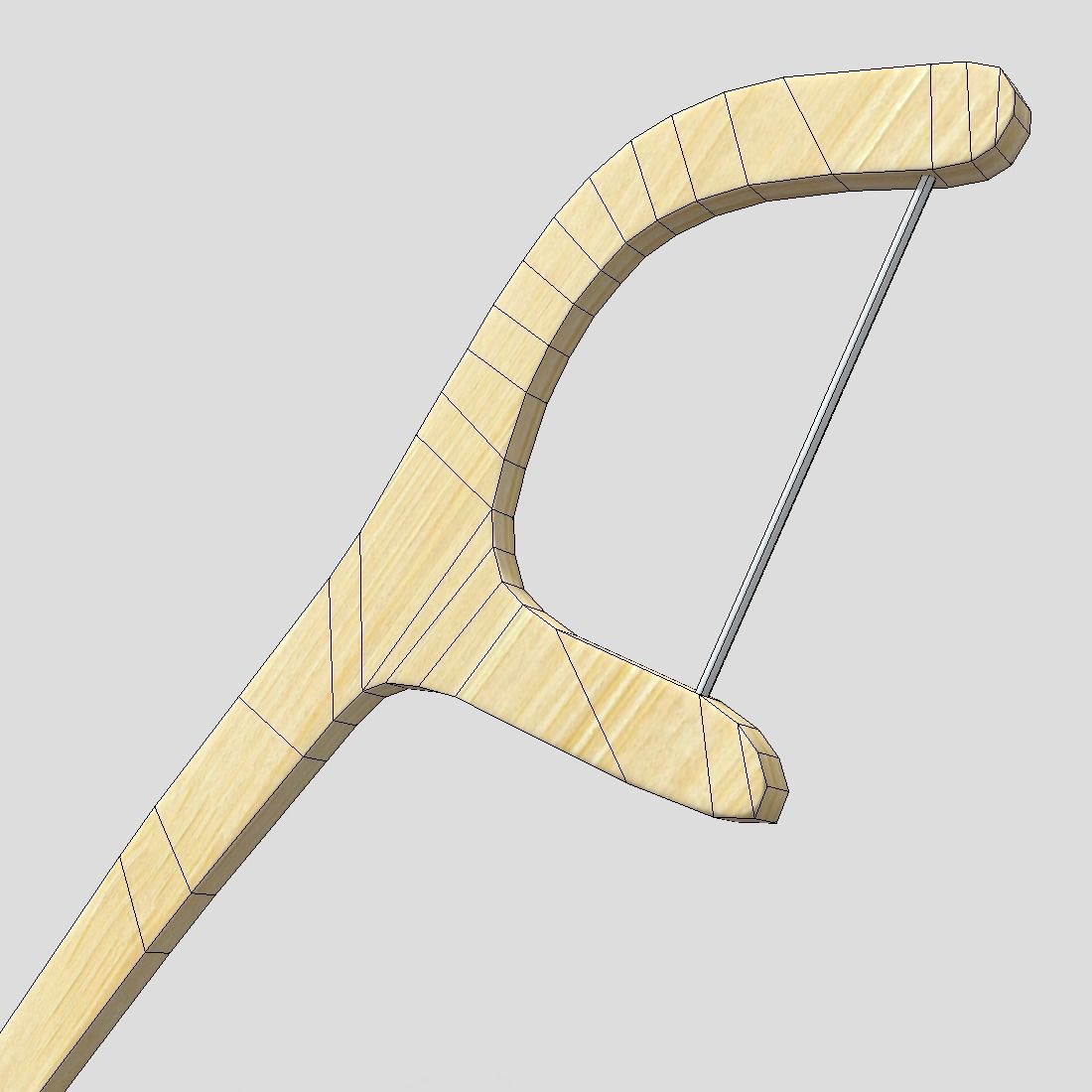 Dental FLoss Pick Low-poly 3D model_14