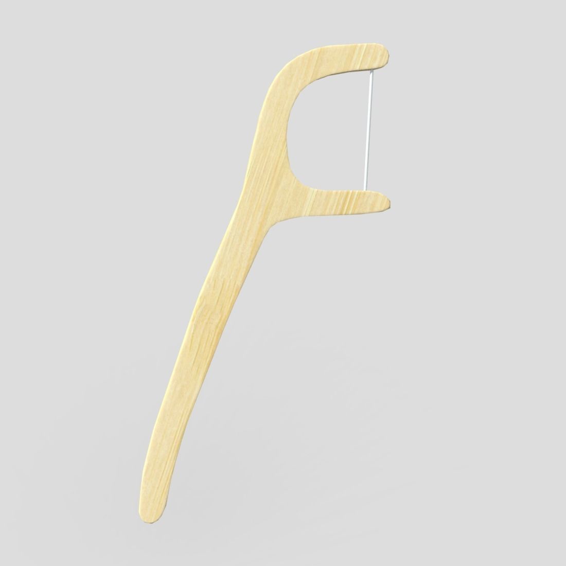 Dental FLoss Pick Low-poly 3D model_3