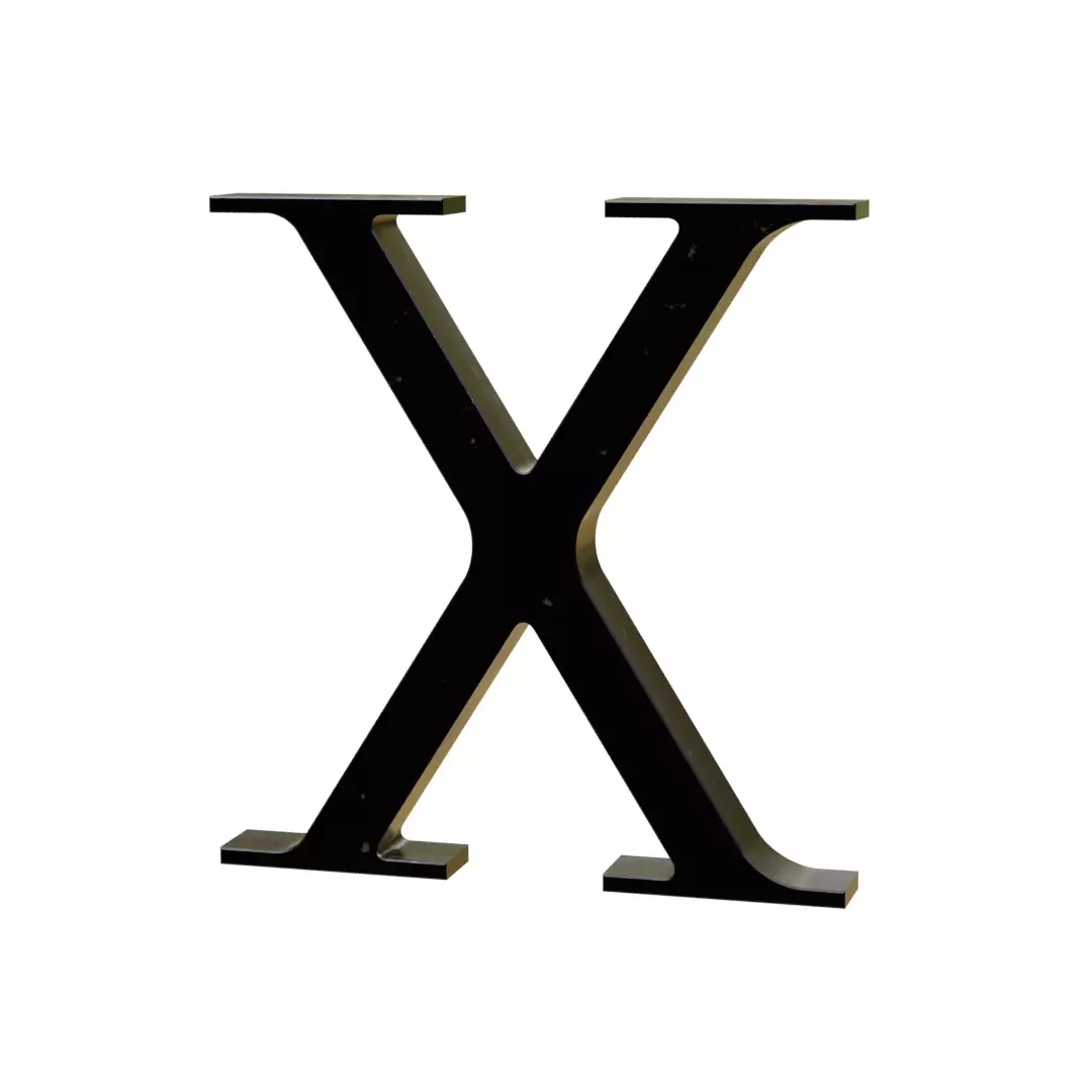 Chiseled 3D Roman numbers with thin serifs Free low-poly 3D model