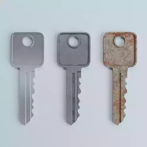 Key 5 metal 3D model