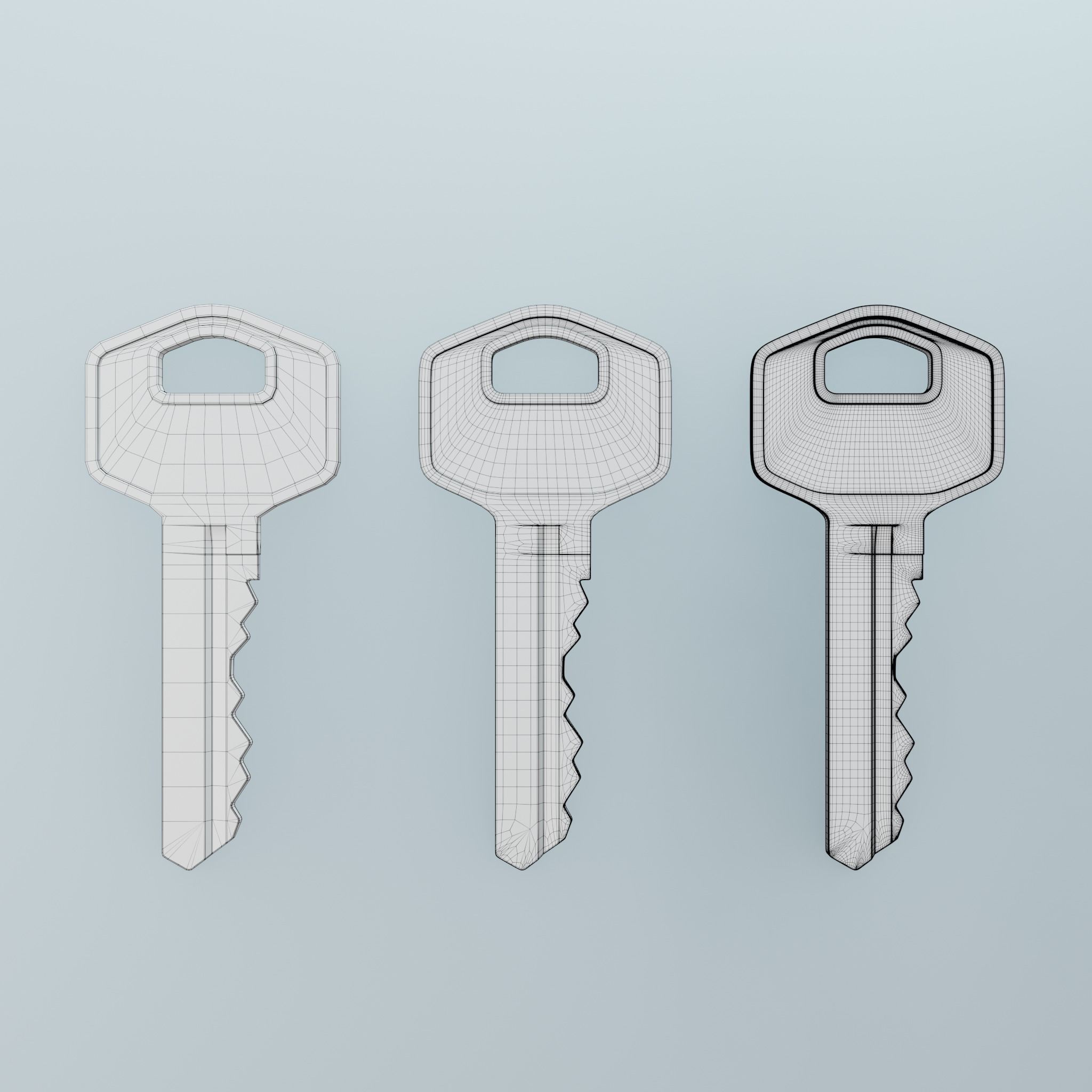 Key 6 3D model_17