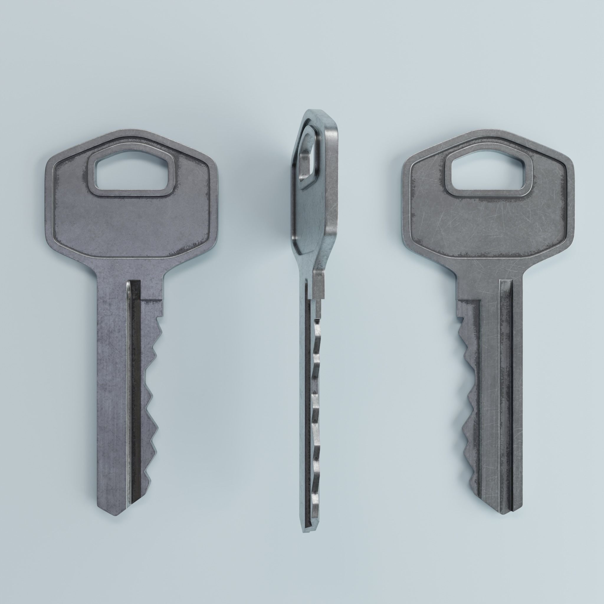 Key 6 3D model_2