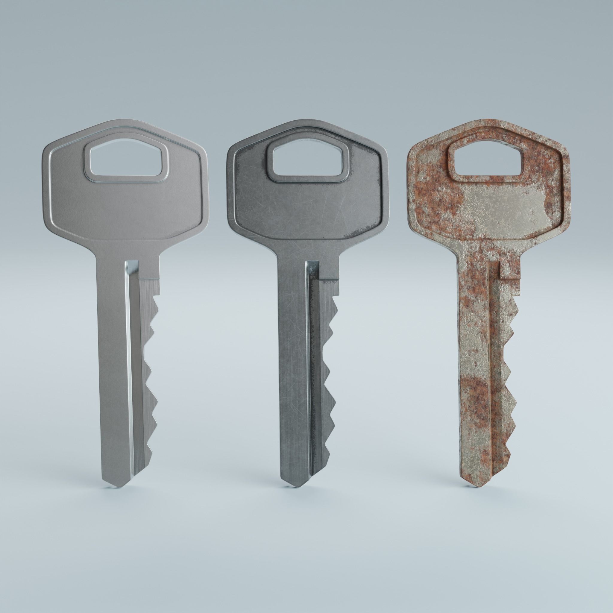 Key 6 3D model_5