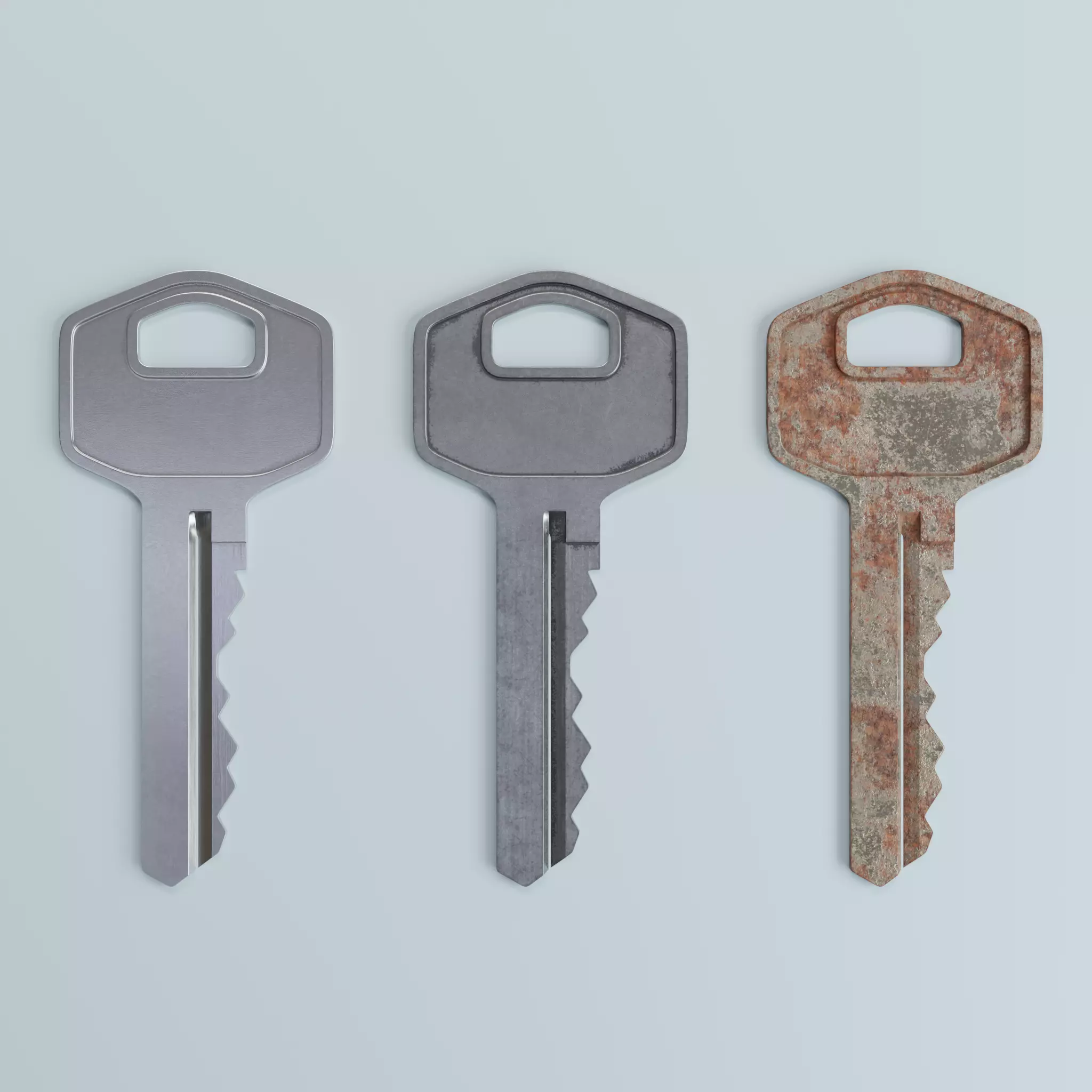 Key 6 3D model_0