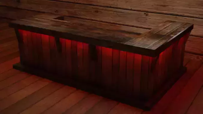 Bar Counter Low-poly
