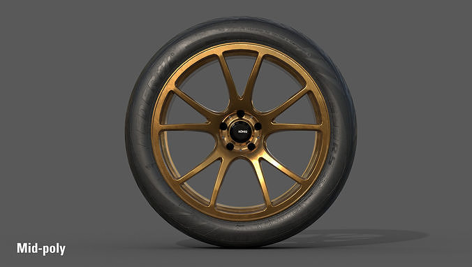 Federal 595 RS 265 35 for 18x9 Low-poly 3D model 4