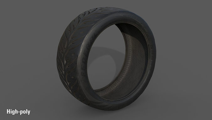 Federal 595 RS 265 35 for 18x9 Low-poly 3D model 5