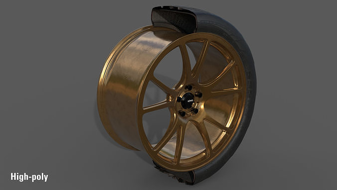 Federal 595 RS 265 35 for 18x9 Low-poly 3D model 3