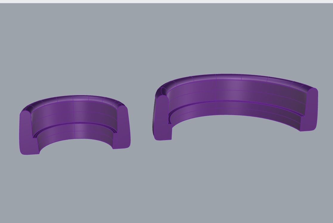 round flush set cabochon ring heads earrings or pendant 3D print model_4