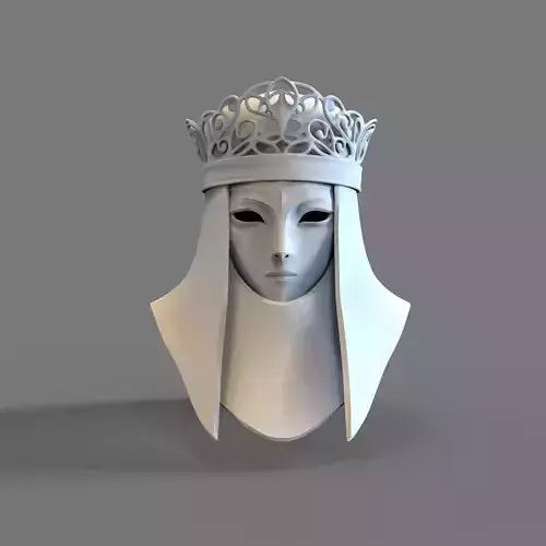 Consort Elden Ring Wearable Mask with Crown and Cover