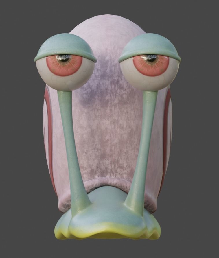 Gary From SpongeBob Free 3D model_7