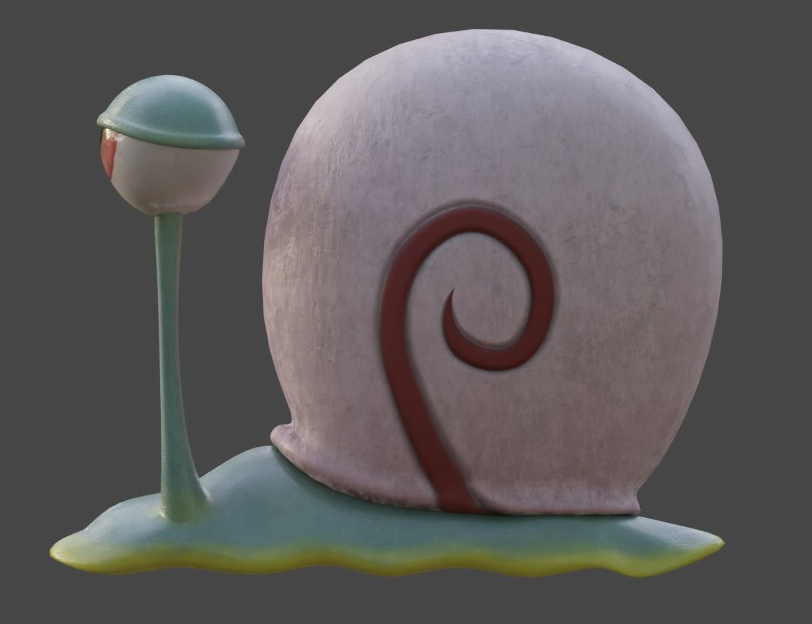 Gary From SpongeBob Free 3D model_5