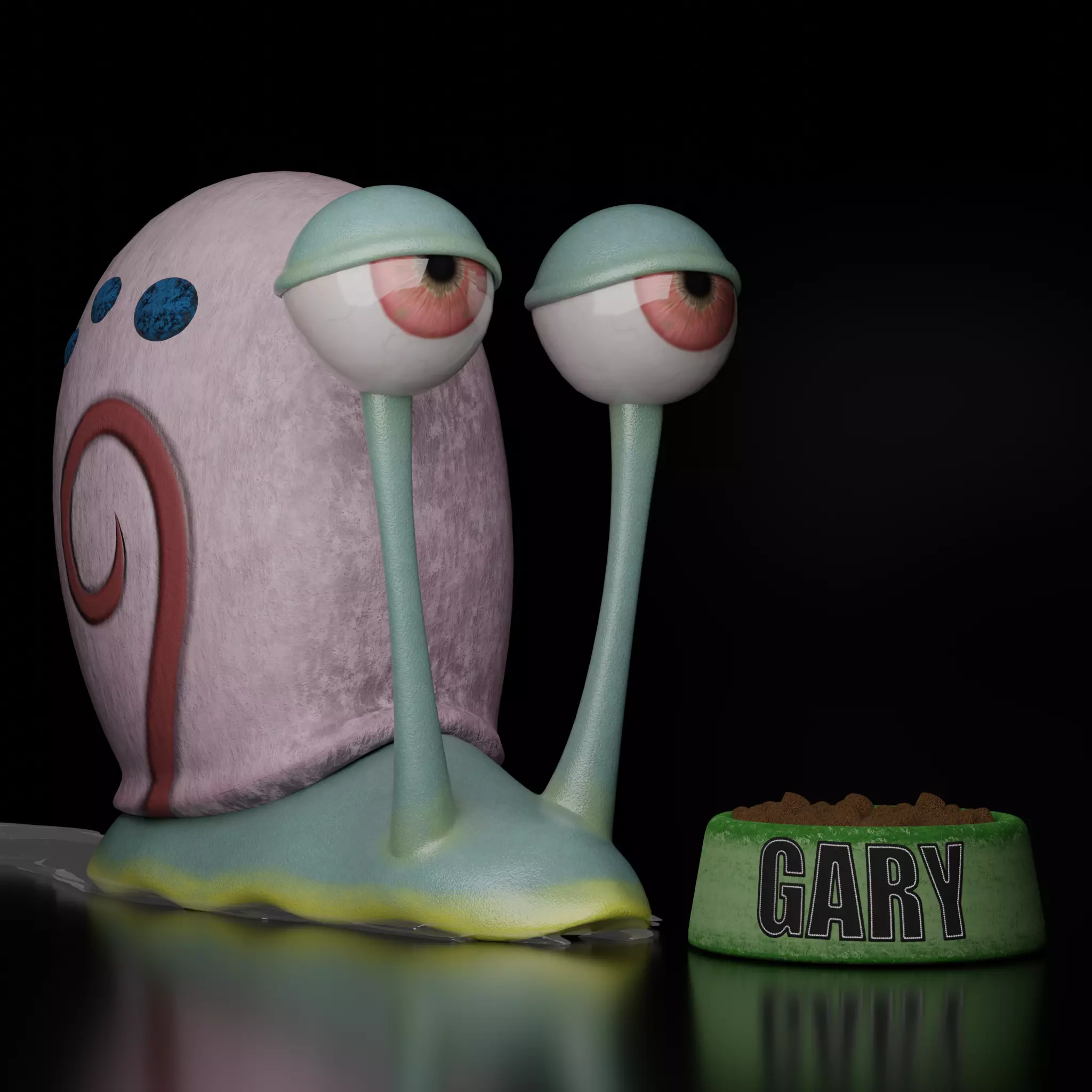 Gary From SpongeBob Free 3D model_0