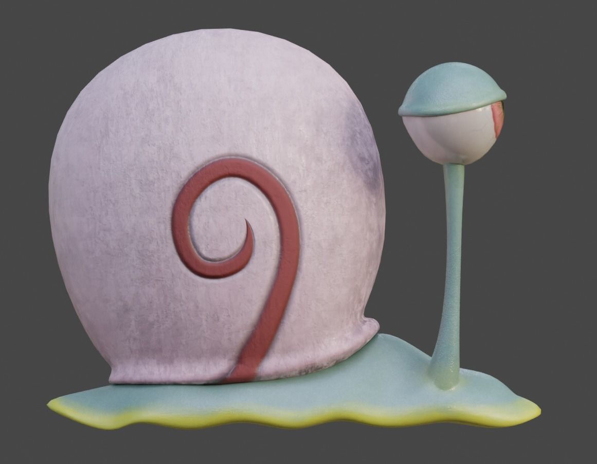 Gary From SpongeBob Free 3D model_3