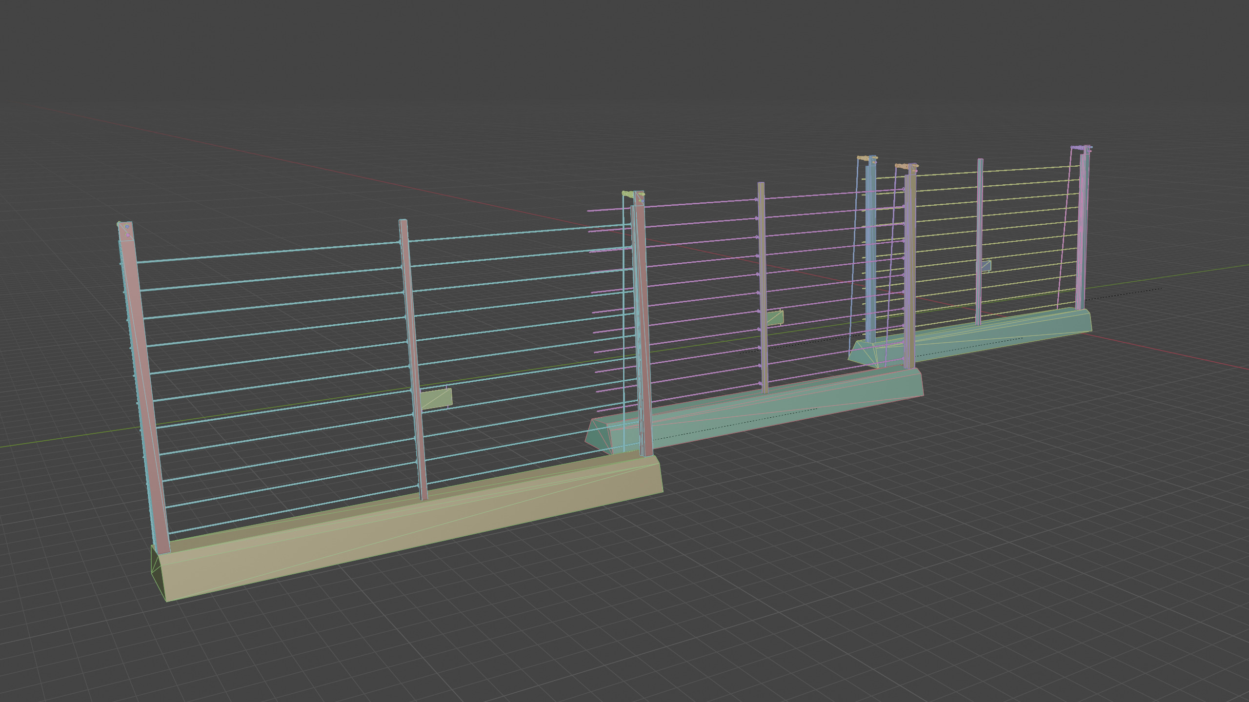 Jurassic Themed - Trex Electric Fence Low-poly 3D model_6