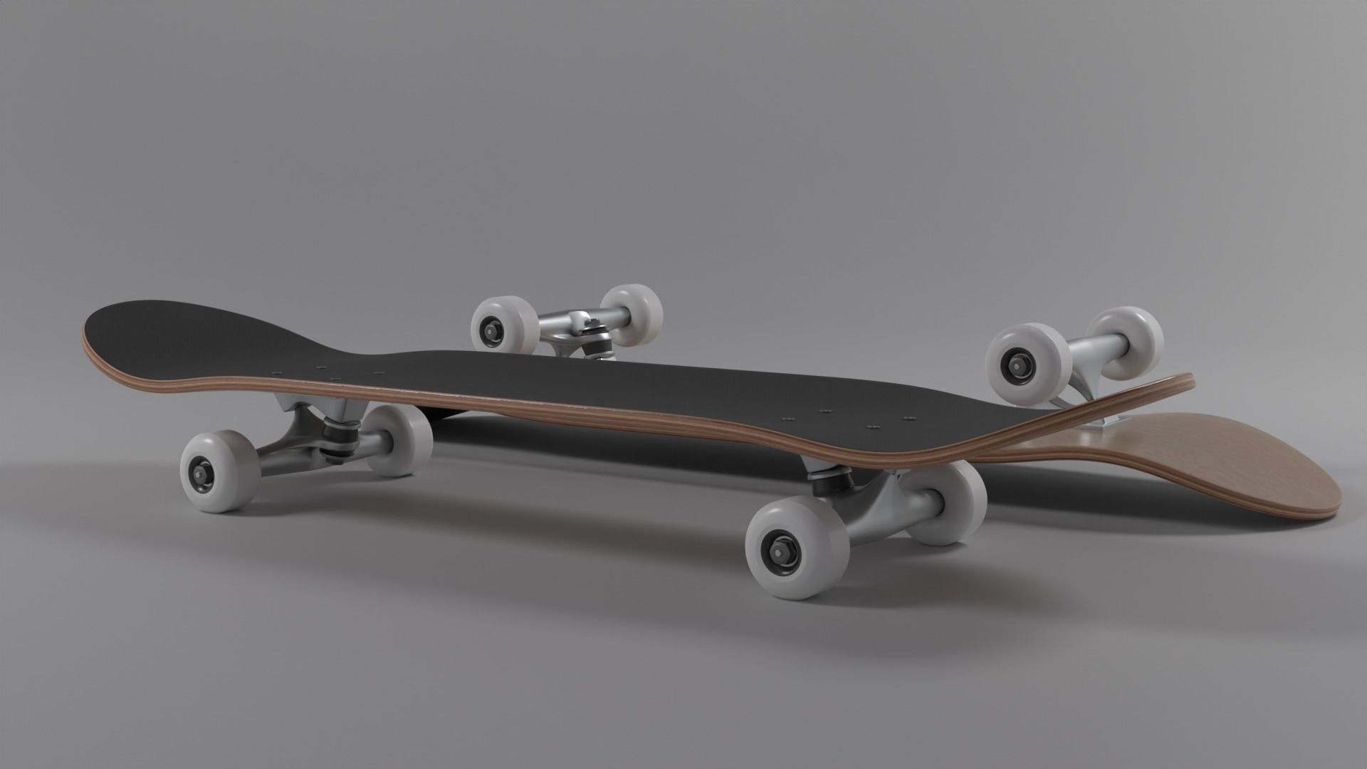 Realistic Skateboard High Poly 3D model with 4K textures  Free 3D model_1