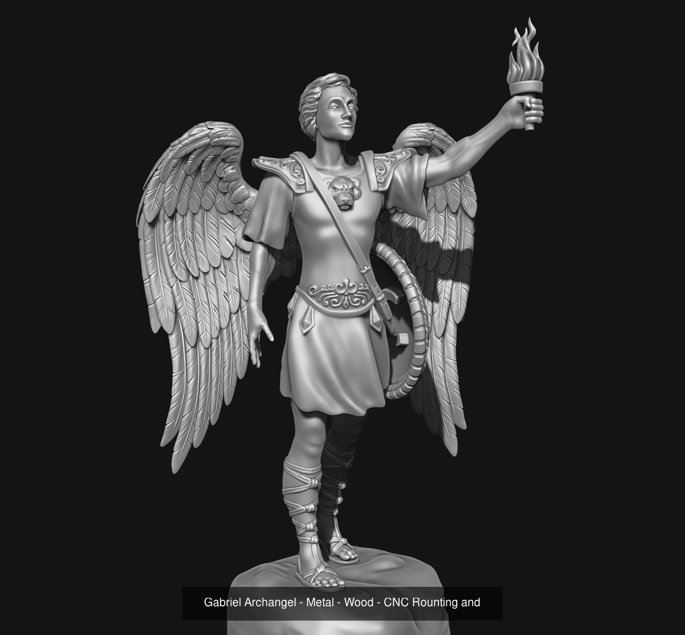 The Four Archangels 3D Model Collection_4