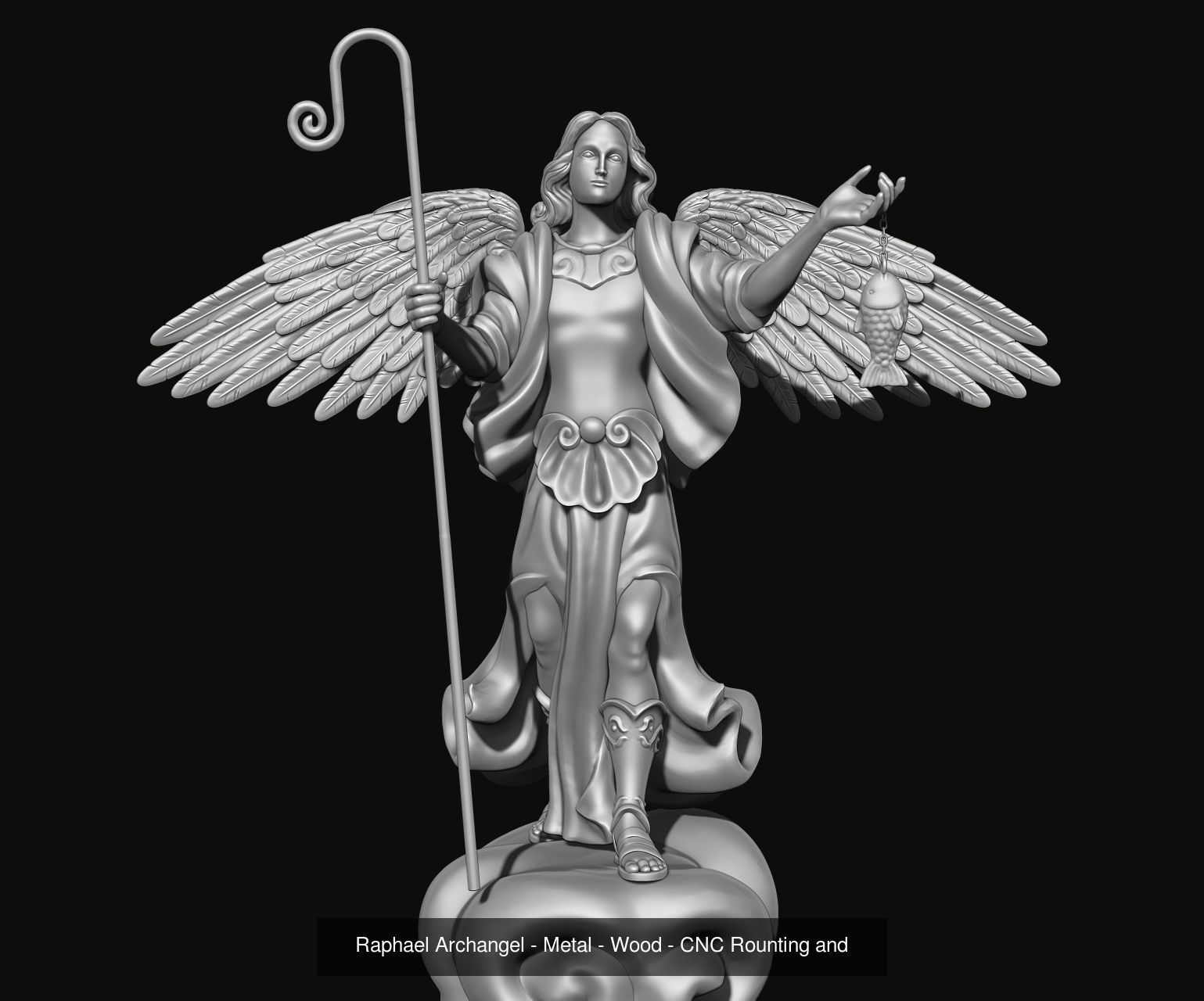The Four Archangels 3D Model Collection_3