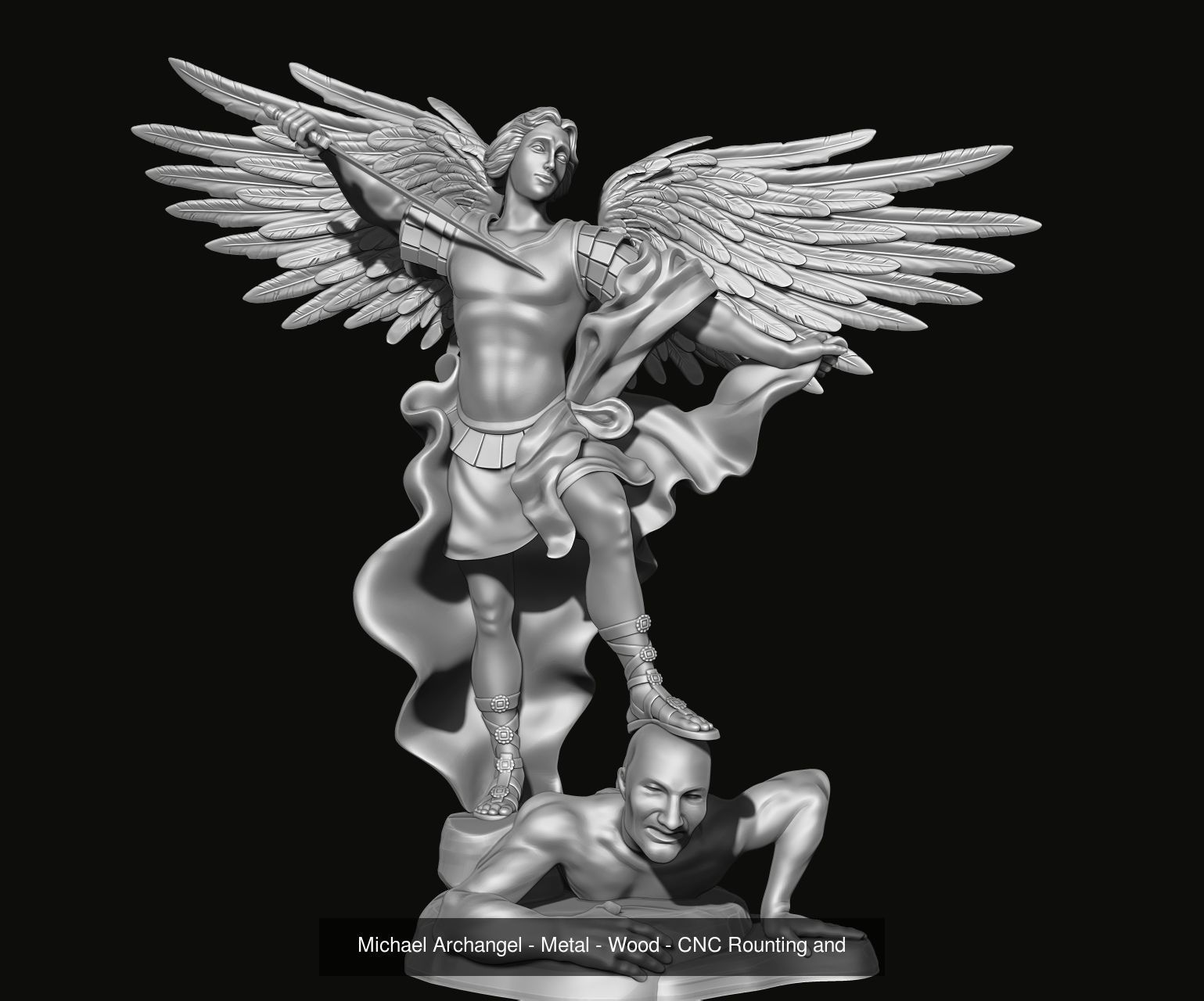 The Four Archangels 3D Model Collection_2