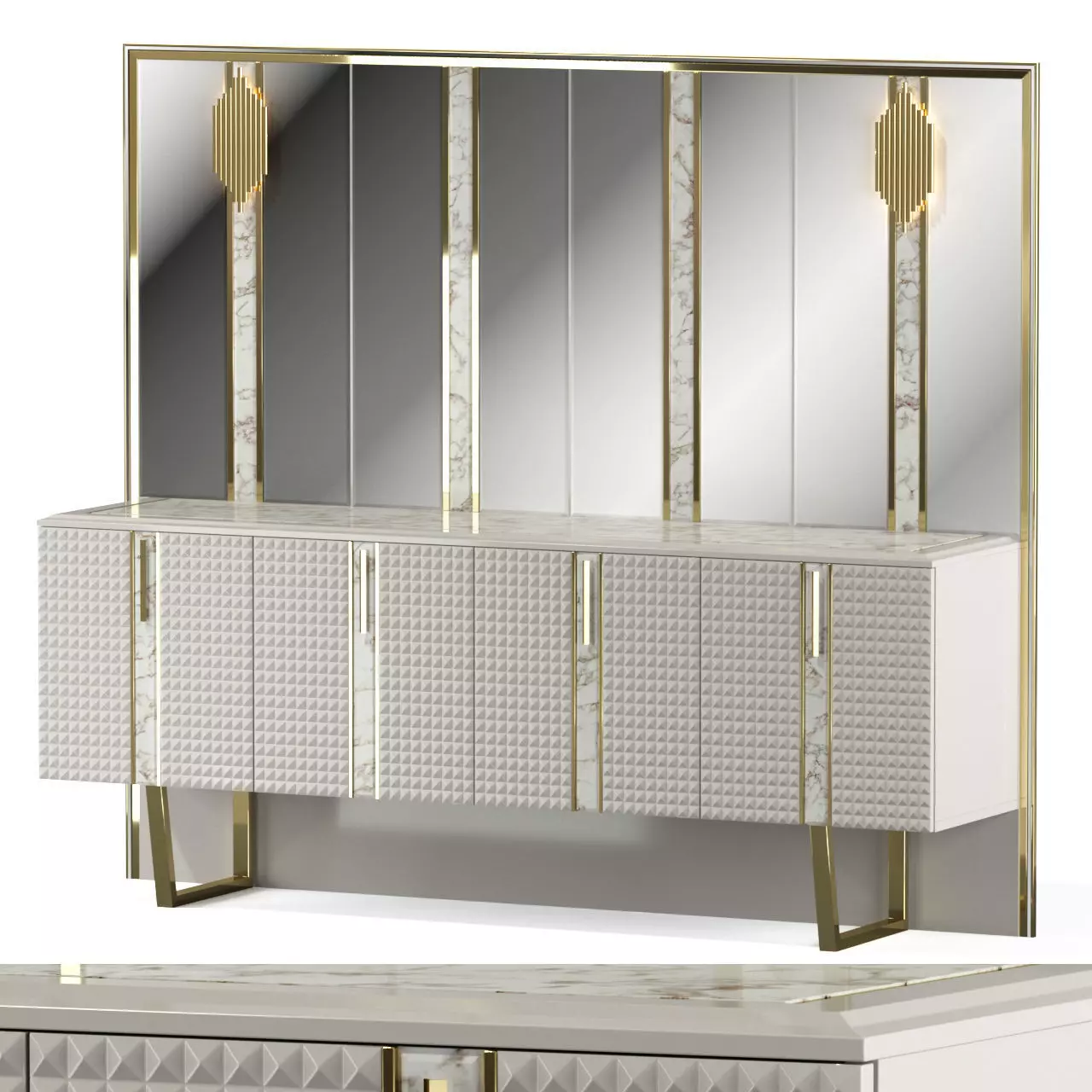 Valentino sideboard 3D model_0