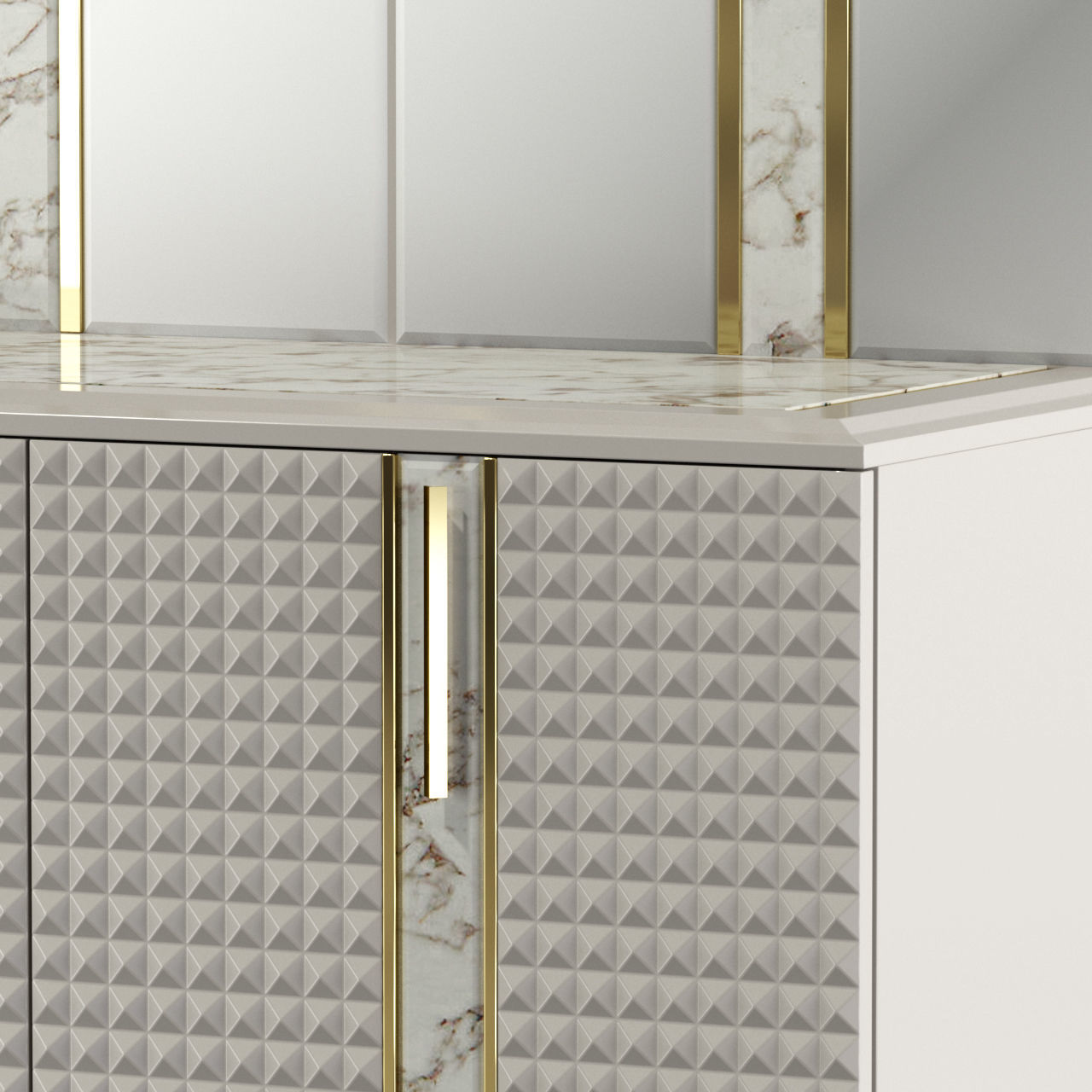Valentino sideboard 3D model_2