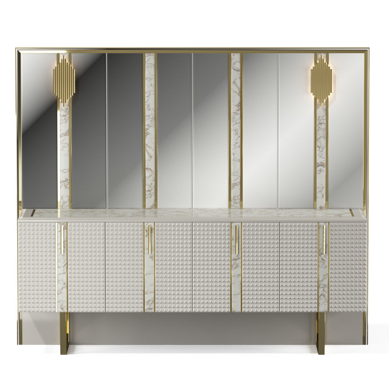 Valentino sideboard 3D model_1