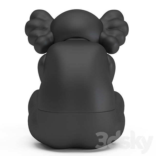 Kaws Sitting 3D model_5