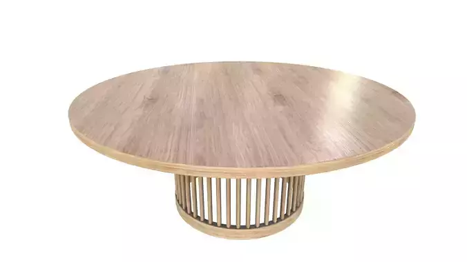 Round Table Round Table V3 3D Model VR AR PBR Low-poly 3D model